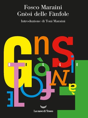 cover image of Gnosi delle fanfole